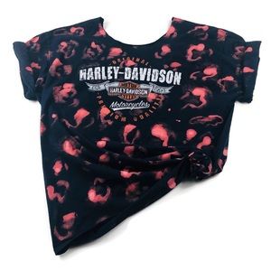 Harley Davidson Custom All Over Bleach Tie Dye